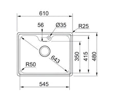 Load image into Gallery viewer, Franke Sink Single Bowl Bell BCX 610-61