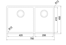 Load image into Gallery viewer, Franke Sink Double Bowl Box BOX 220-74 SBR