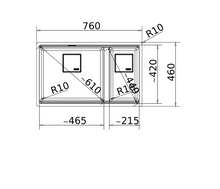Load image into Gallery viewer, Franke Sink Double Bowl Kubus 2 KNG 120 Onyx