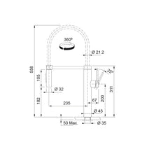 Load image into Gallery viewer, Franke Tap Pescara Semi-Pro XL Stainless Steel CT194S