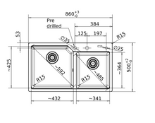 Load image into Gallery viewer, Franke Sink Double Bowl Urban UBG 620-86 Onyx