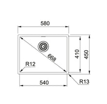 Load image into Gallery viewer, Franke Sink Single Bowl Box BOX 210-54