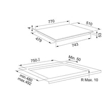 Load image into Gallery viewer, Franke 8-zone Induction Hob Mythos Black Glass FMY 808 | FP BK
