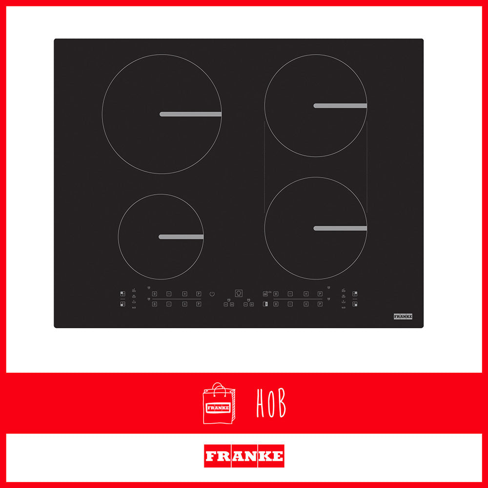 Franke 4-zone Induction Hob Smart Black Glass FSM 654 | BK